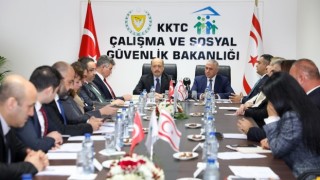Bakan Bilgin, Lefkoşada Sosyal Güvenlik Ortak Daimi Komisyonu 1inci Toplantısına katıldı