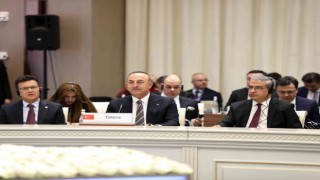 Bakan Çavuşoğlu, Ekonomik İşbirliği Teşkilatı Bakanlar Konseyinde aile fotoğrafına katıldı