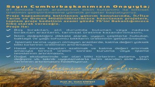 Bakan Kirişci: “81 ilimizde tarım arazilerinin etkin kullanımı ile bitkisel üretimin geliştirilmesine yönelik projeler başlatıyoruz”