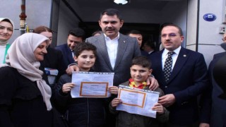 Bakan Kurumdan depremzede çocuklara karne hediyesi