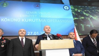 Bakan Soylu, İzmirde Kökünü Kurutma Operasyonu hakkında açıklama yaptı