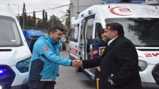 Balıkesire, 4 ambulans ve 1 adet Umke aracı teslim edildi