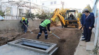 Başkan Aras, Dere Sokakta incelemelerde bulundu