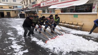 Bayburtta karla mücadele çalışması