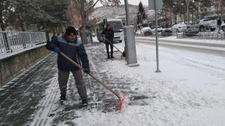 Bayburtta karla mücadele çalışması