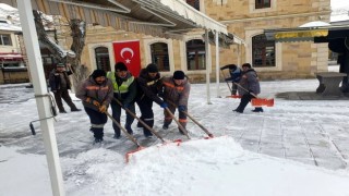Bayburtta karla mücadele çalışması