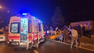 Belende iki otomobil çarpıştı: 4 yaralı