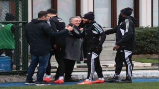Beşiktaşta Kasımpaşa maçı hazırlıklarını Başkan Çebi de takip etti