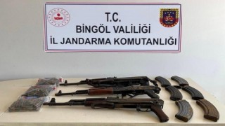 Bingölde toprağa gömülü 3 adet tüfek ele geçirildi