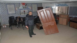 Bitlis Gazeteciler Cemiyetinin çalınan eşyaları ve kapısı bulundu