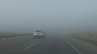 Bursa-İzmir yolunda yoğun sis