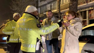 Bursada alkol testini reddeden sürücü polise zor anlar yaşattı