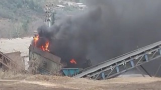 Bursada geri dönüşüm tesisinde korkutan yangın