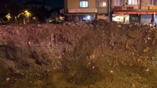 Büyükçekmecede inşaat alanında lahit bulundu