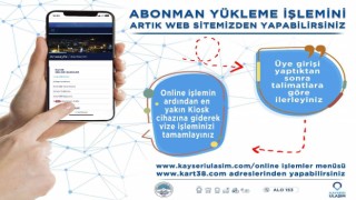 Büyükşehirden online abonman kart yükleme hizmeti