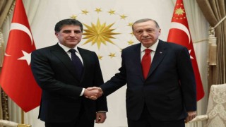 Cumhurbaşkanı Erdoğan, Irak Kürt Bölgesel Yönetimi (IKBY) Başkanı Barzaniyi kabul etti