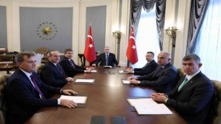 Cumhurbaşkanı Erdoğan, KKTC Başbakanı Üsteli kabul etti