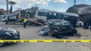 Dalamanda zincirleme trafik kazası: 1 ölü, 2 yaralı