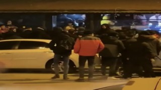 Derbi izleyen taraftarlar ile Eskişehirsporlu taraftarlar arasında kavga çıktı