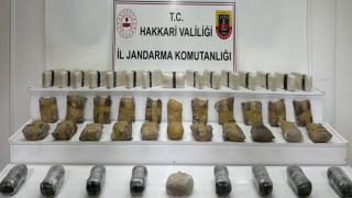 Dere yatağında 56 kilo uyuşturucu ele geçirildi