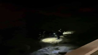 Dereye uçan araç yandı, sürücü hayatını kaybetti