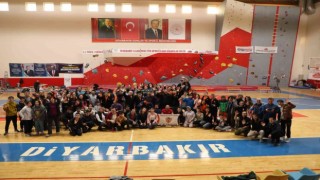 Diyarbakırda Tırmanış Türkiye Şampiyonası düzenlendi