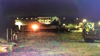 Elazığda trenin araca çarptığı kazanın görüntüleri ortaya çıktı