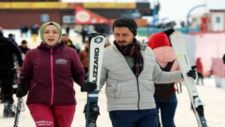 Erciyese turist akını