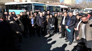Erzincanda belediyenin beldelerdeki taşımacılığına hat sahiplerinden tepki
