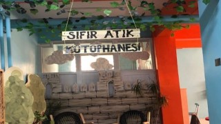 Eski malzemelerden Sıfır Atık Kütüphanesi kurdular