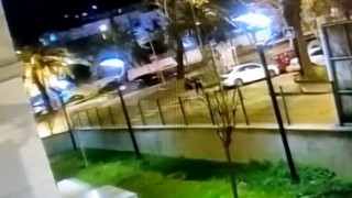 Fatihte dehşet anları kamerada: Yolda yürüyen şahıs bıçakla gasp edildi