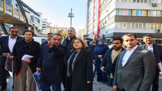 Fatma Şahin, yenilenen Belediye Pasajını ziyaret etti