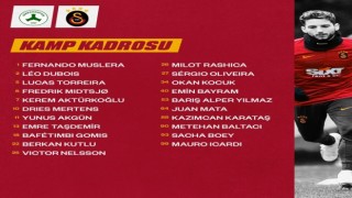 Galatasarayın, Giresunspor maçı kamp kadrosu açıklandı