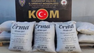 Gaziantepte kaçak çay operasyonu