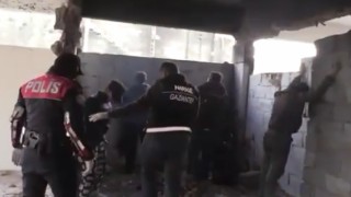 Gaziantepte metruk binalara şok baskın