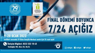 Gençler için 7/24 açık olacak