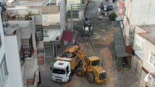 Güneş Mahallesindeki yol çilesi bitiyor
