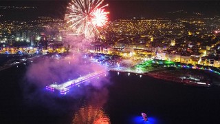 Hatay 2023'e havai fişek gösterileri ile girdi