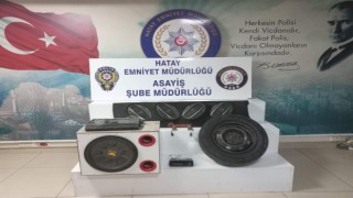 Hatayda araçtan ses sistemi çalan şüpheli yakalandı