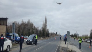 Helikopter destekli trafik denetimi yapıldı