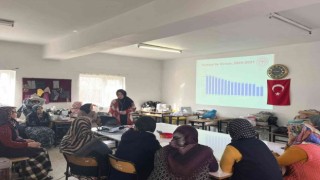 Hisarcıkta kursiyerlere ve öğrencilere verem hastalığı anlatıldı