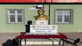 Hudut Kartalları Van sınırında 20 kilogram 500 gram uyuşturucu ele geçirildi