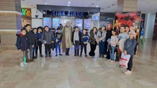 İhsangazili öğrenciler, “Rafadan Tayfa Galaktik Tayfa” animasyon filmini izledi