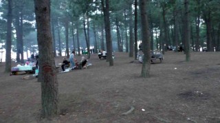 İstanbulda hafta sonu ve sıcak havayı fırsat bilen vatandaşlar parklara akın etti