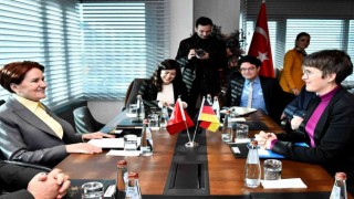 İYİ Parti lideri Akşener Alman heyeti makamında kabul etti