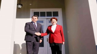 İYİ Parti lideri Akşener'den Demokrat Parti lideri Uysal'a ziyaret