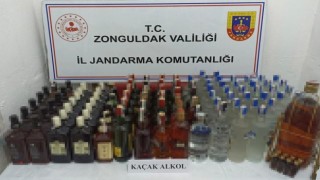 Jandarmadan kaçak içki operasyonu