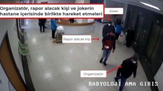 Jokerli sahte rapor çetesinin güvenlik kamerası görüntüleri ortaya çıktı