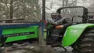 Karabükte yüksek kesimlerde kar yağışı başladı