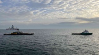 Karadeniz Gazını dağıtacak ikinci hazne de denize indirildi
